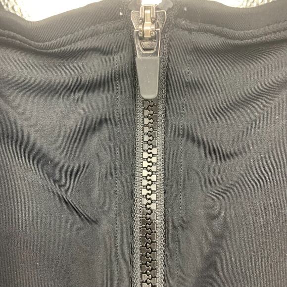 NWT Swimsuits For All Plus Sz 22 Black Zip Sport One Piece Bathing Suit NEW - Picture 3 of 8